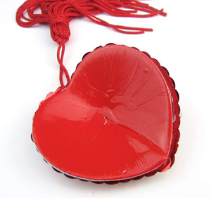 Copricapezzoli Adesivi Riutilizzabili in Silicone con Paillettes e Nappine a Forma di Cuore - Product Image 6