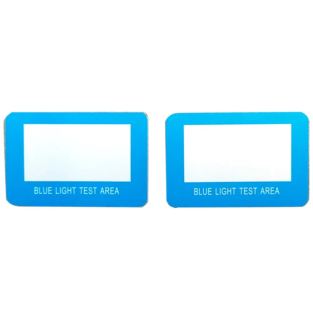 Custom Logo Anti blue Light blocking Light Protect Blue Ray Blocker Tester Testing Card