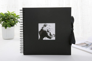 DIY Grande Famille Mariage <span class=keywords><strong>Album</strong></span> <span class=keywords><strong>Photo</strong></span> 12 Pouces Papier Fenêtre <span class=keywords><strong>Pas</strong></span> <span class=keywords><strong>Cher</strong></span> Ruban Graduation Scrapbook Lerp & 12 Pouces - Product Image 5