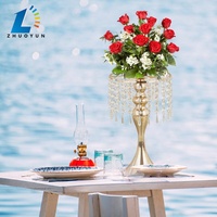 Vase à fleurs en fer doré moderne, centre de table pour la maison, fête ou décoration de mariage, design élégant
