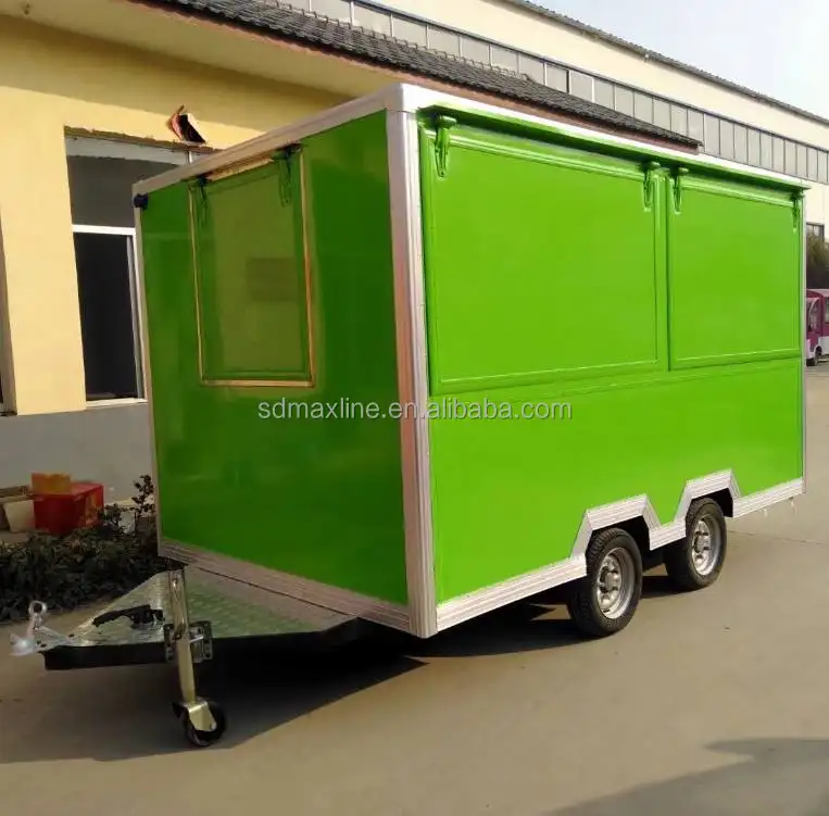 Concessie Catering Foodtruck Met Volledig Uitgeruste Fastfood Bestelwagen Mobiele Vierkante Foodtrailer Te Koop