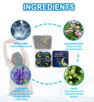 Formule de rêve doux avec 100% ingrédients végétaux naturels perle d'huile essentielle autocollant de sommeil bonne nuit de sommeil patchs de perles d'huile