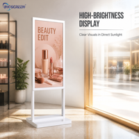 Écran LCD INGSCREEN haute luminosité pour affichage numérique, lecteur multimédia Android, affichage publicitaire commercial pour vitrine de magasin, commerce de détail