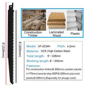<span class=keywords><strong>Lame</strong></span> de <span class=keywords><strong>scie</strong></span> alternative <span class=keywords><strong>sabre</strong></span> 9 "/228mm 6TPI pour couper le bois dur - Product Image 5