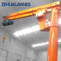 Grue à flèche colonne BZD de 2 tonnes de haute qualité, à montage sur pilier fixe, rotation à 360 degrés, pour la manutention de matériaux en usine
