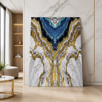 Panneau mural en PVC moderne, non toxique, imperméable, résistant aux UV, effet marbre, écologique, sans formaldéhyde, ignifuge, insonorisant, pour usage commercial