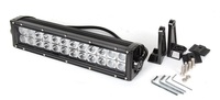 Barre lumineuse LED 72W 4x4 à double rangée, barre lumineuse marine LED de 12 pouces, barre lumineuse de montage sur bateau pour accessoires de bateau de plage