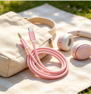Câble audio tressé USB-C vers 3,5 mm en gros, connecteur plaqué or, cordon <span class=keywords><strong>auxiliaire</strong></span> Hi-Fi pour <span class=keywords><strong>voiture</strong></span>, casque et téléphone portable - Product Image 5