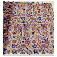 Tissu africain en dentelle pour robe de mariage nigériane Tissu en paillettes Broderie de dentelle de mariage pour robe de soirée