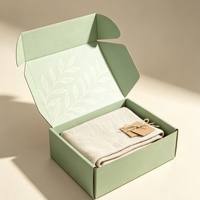 Boîte d'emballage en carton ondulé kraft pliable de petite taille avec logo personnalisé en gros pour bijoux, cadeaux faits à la main