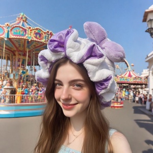 <span class=keywords><strong>Bonnet</strong></span> <span class=keywords><strong>Panda</strong></span> Bear fait à la main en satin de soie et faux-cachemire cheveux sommeil animal chapeau chaud luxe <span class=keywords><strong>bonnet</strong></span> de sommeil en peluche avec conception personnalisée - Product Image 3