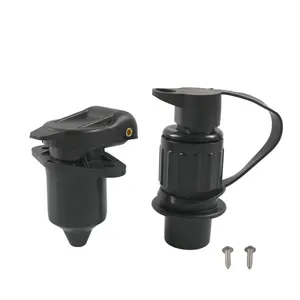 Estilo europeo 3 pines 12V camión remolque enchufe arnés conector enchufe eléctrico para coche