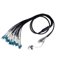12/24 cœurs J599 câble à fibres optiques blindé connecteur SC cordon de raccordement tactique environnement Anti-sévère Applications de réseau extérieur