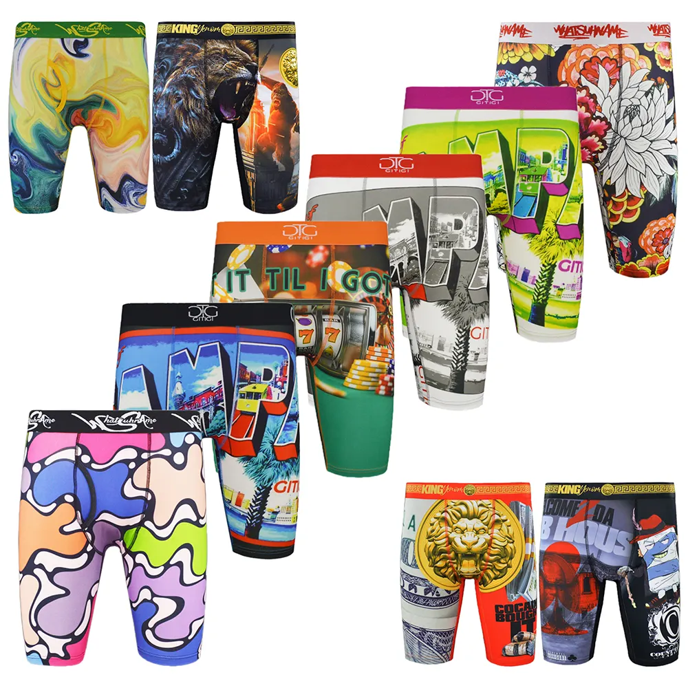 Lage Prijs Custom Boxershorts Heren Ondergoed Groothandel Grote Maat Jonge Boxer Slips Para Hombre Compressie Boxers Voor Mannen