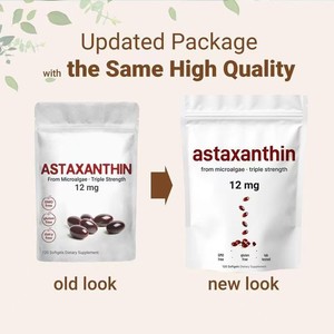 Olio di Krill per uso alimentare astaxantina Softgels capsule estratto di erbe integratore di salute per sostenere la salute del cuore e del cervello - Product Image 2