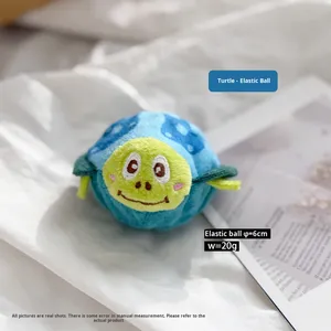 Cute Cartoon <span class=keywords><strong>Bichon</strong></span> Teddy Dog Toys Suministros para masticar la dentición transfronterizos con características de sonido de bola elástica TPR - Product Image 6