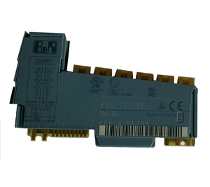 Módulo PLC X20DS1119, Unidad de Control Industrial Gris con Conectores Dorados - Product Image 5