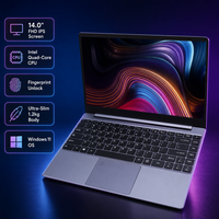 Ordinateur portable OEM 14,1 pouces Windows 11, écran IPS 1080P à bord fin, fin et léger, idéal pour le travail professionnel en entreprise