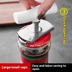 Multifunctional Stainless Steel Household Bottle <b>Cap</b> Opener Rotary Coil Opening Artifact for Canned Screw <b>Caps</b> Metal Material - Product Image 2