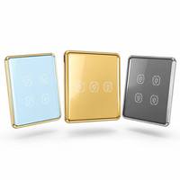 Panneau de commande intelligent 3 gangs 10A avec interrupteur tactile Wi-Fi, application Smart Life, en verre, étanche