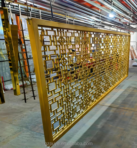 Panneaux métalliques décoratifs intérieurs gravés <span class=keywords><strong>de</strong></span> précision dorés, placage en aluminium, panneau mural en aluminium - Product Image 5
