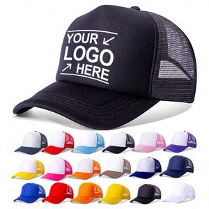 Casquette en filet éponge en gros d'usine, casquette publicitaire personnalisée avec logo brodé, chapeau pare-soleil d'été - Product Image 1