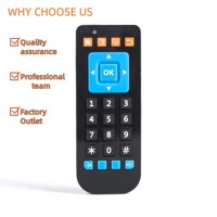 Control Remoto Universal IR Doty Negro de 25 Teclas con Precio de Fábrica, Certificado CE, Alcance Inalámbrico de 5-10m, OEM/ODM, Venta al Por Mayor Personalizada