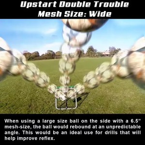 Porta da calcio rebounder a due lati <span class=keywords><strong>per</strong></span> principianti e bambini che si allenano al coperto - Product Image 5