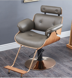 Sillón de Barbería y Peluquería Multifuncional Moderno con Base de Cuero, Silla de Corte - Product Image 4