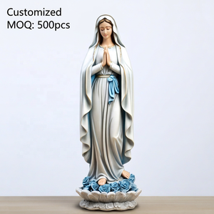 Statue catholique personnalisée décoration de bureau à domicile résine vierge marie prier Figurine peinte à la main cadeaux religieux à <span class=keywords><strong>maman</strong></span> - Product Image 1