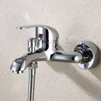 Mitigeur mural chromé en Zinc, robinets de baignoire et de douche pour salle de bains, livraison directe depuis l'usine