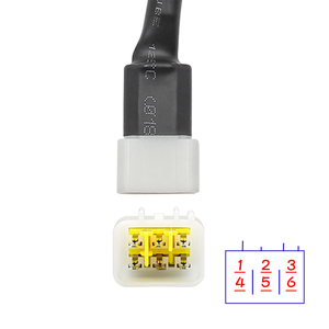 1 buah diagnostik baru 6 Pin ke OBD2 16 Pin kabel Adaptor untuk Benelli konektor deteksi kesalahan sepeda motor untuk <span class=keywords><strong>DELPHI</strong></span> ECU - Product Image 6