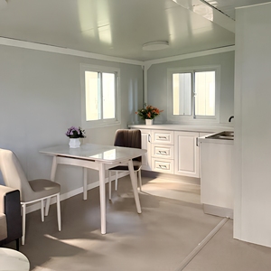 Maison conteneur préfabriquée renforcée, résistante au vent, démontable, résistante à <span class=keywords><strong>la</strong></span> pluie, bâtiment modulaire pour <span class=keywords><strong>logement</strong></span> de chantier - Product Image 2