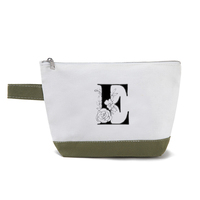 Bolsa de Cosméticos de Lona de Algodón con Logotipo Personalizado SHINY, Cierre Metálico, para Viaje, Regalos de Marca de Belleza, Moda, Lujo
