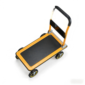 重型折叠手推车 300公斤容量钢制手推车 带旋转轮 适用于仓库酒店运输 - Product Image 4