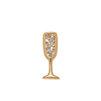 Collier pendentif boîte en verre vintage avec médaillon cœur en zircon plaqué or 18 carats, chaîne à maillons tendance pour la fabrication de bijoux DIY