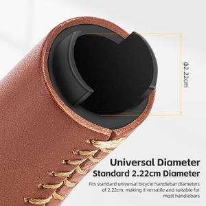 ROCKBROS Poignées de guidon de <span class=keywords><strong>vélo</strong></span> de qualité supérieure antichoc VTT Poignées de guidon en <span class=keywords><strong>cuir</strong></span> souple à grain supérieur - Product Image 4