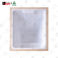 Baignoire rectangulaire en acrylique Vapa CT001, design moderne en bois de cèdre rouge, installation facile, bain de récupération avec refroidisseur externe