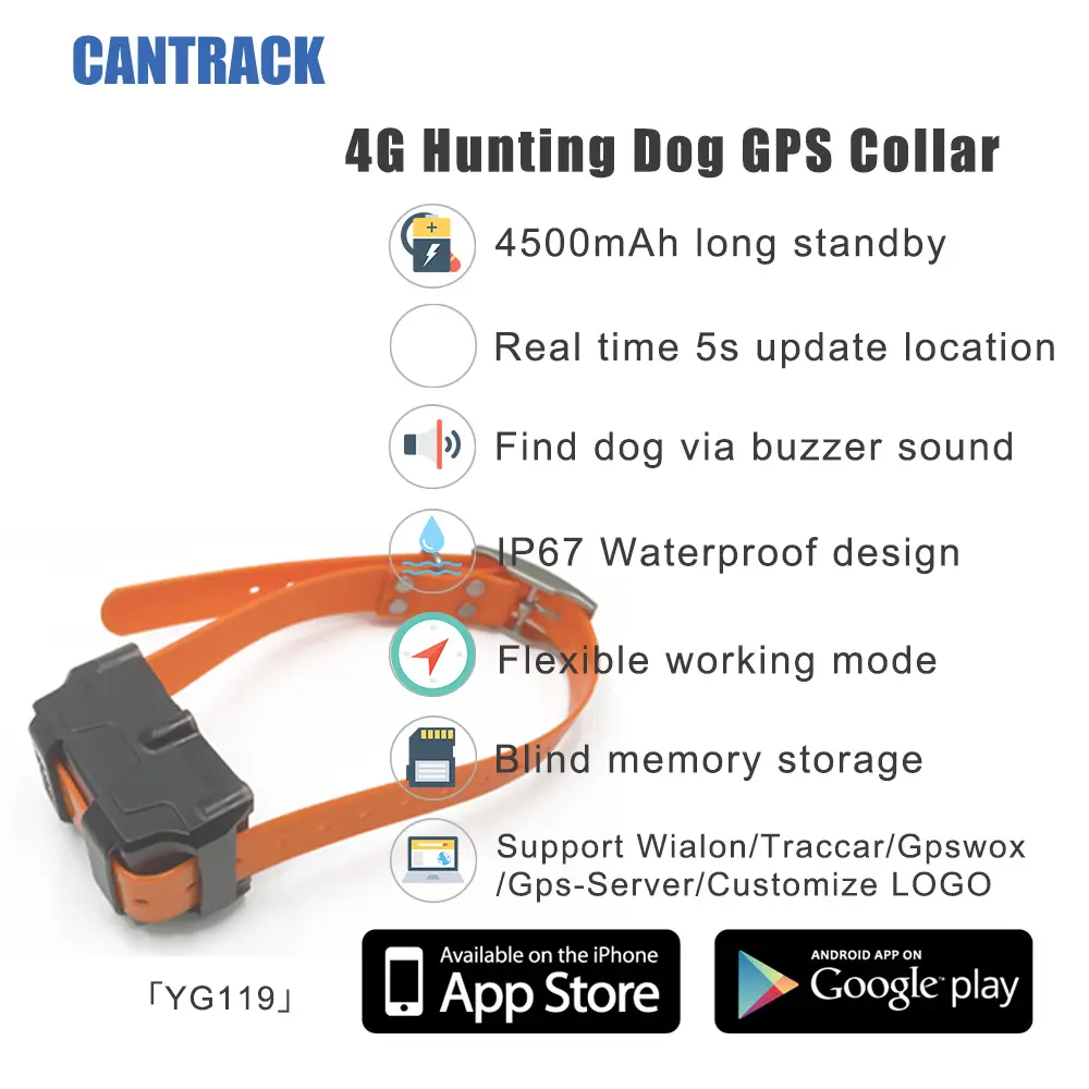 4G Jacht Gps Tracker Husky Anti-Verloren Slimme Locator 4500Mah Open Api/Sdk Dog Tracker