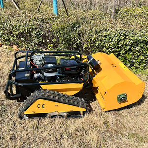 Remote Flail Lawn Mower With 32-Y Blades <b>Gasoline</b> Engine Robot Grass Cutter Forestry Mulcher AWY-800S PRO AWY-1000S PRO Flail Mo - Product Image 1