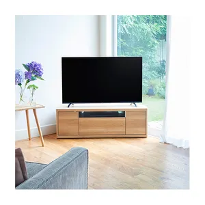 Comfortable simple design Japanese living room wood tv stand furniture