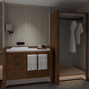 Meubles de chambre à coucher d'hôtel cinq étoiles en bois massif écologique, personnalisés par l'usine pour salon et chambre à coucher - Product Image 3