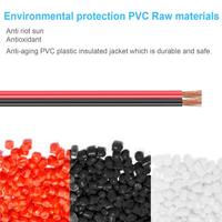 Cable de altavoz AWG OFC, calibre 12/14/16/18, 15A, 4mm, Figura 8, Cable automotriz, Cable de alimentación con cremallera, color rojo y negro