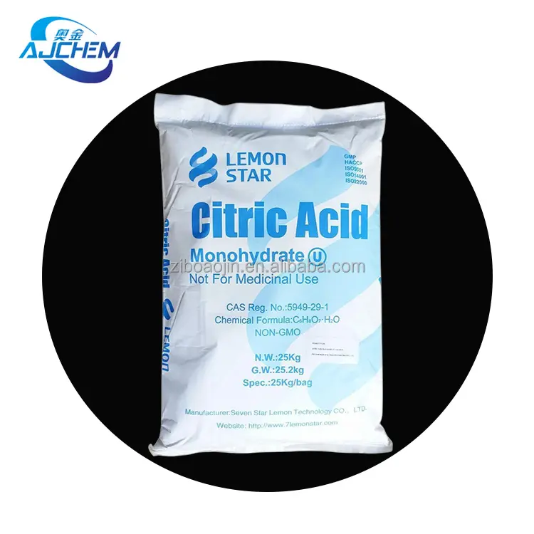 Hot Sale Citric Acid Monohydrate 8-16 Size Food/Industrial Grade Price Citric Acid Mono