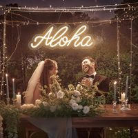 Aloha Neon burcu LED Neon işık estetik duvar dekor ev yatak odası oturma odası Bar için