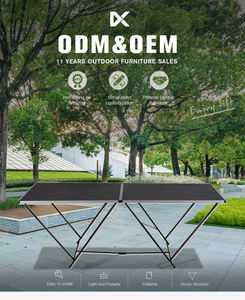 Moderne Buitentuin Opvouwbare Behang Plakken Tafels Draagbare Smalle Rechthoek Voor Eetparken Opvouwbaar Tuinmeubilair - Product Image 4