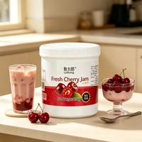 Confiture de cerises fraîches Lotlong Original Factory Stable Bright Color pour la décoration de boissons froides