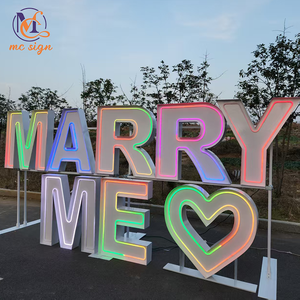 สินค้ามาใหม่รีโมทคอนโทรล RGB LED ไฟนีออนสำหรับตกแต่งงานเลี้ยงงานแต่งงานงานเฉลิมฉลองสินค้ามา2026 - Product Image 4