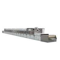 Machine de séchage continue industrielle d'épices alimentaires déshydrateur de tunnel équipement de stérilisation de séchoir à bande à micro-ondes