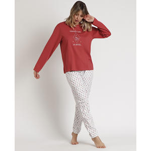 ADMAS GARDEN Essence Life Ensemble de pyjama pour femme Manches longues Taille élastique Fermeture à cordon Logo personnalisable Spandex Respirant - Product Image 1